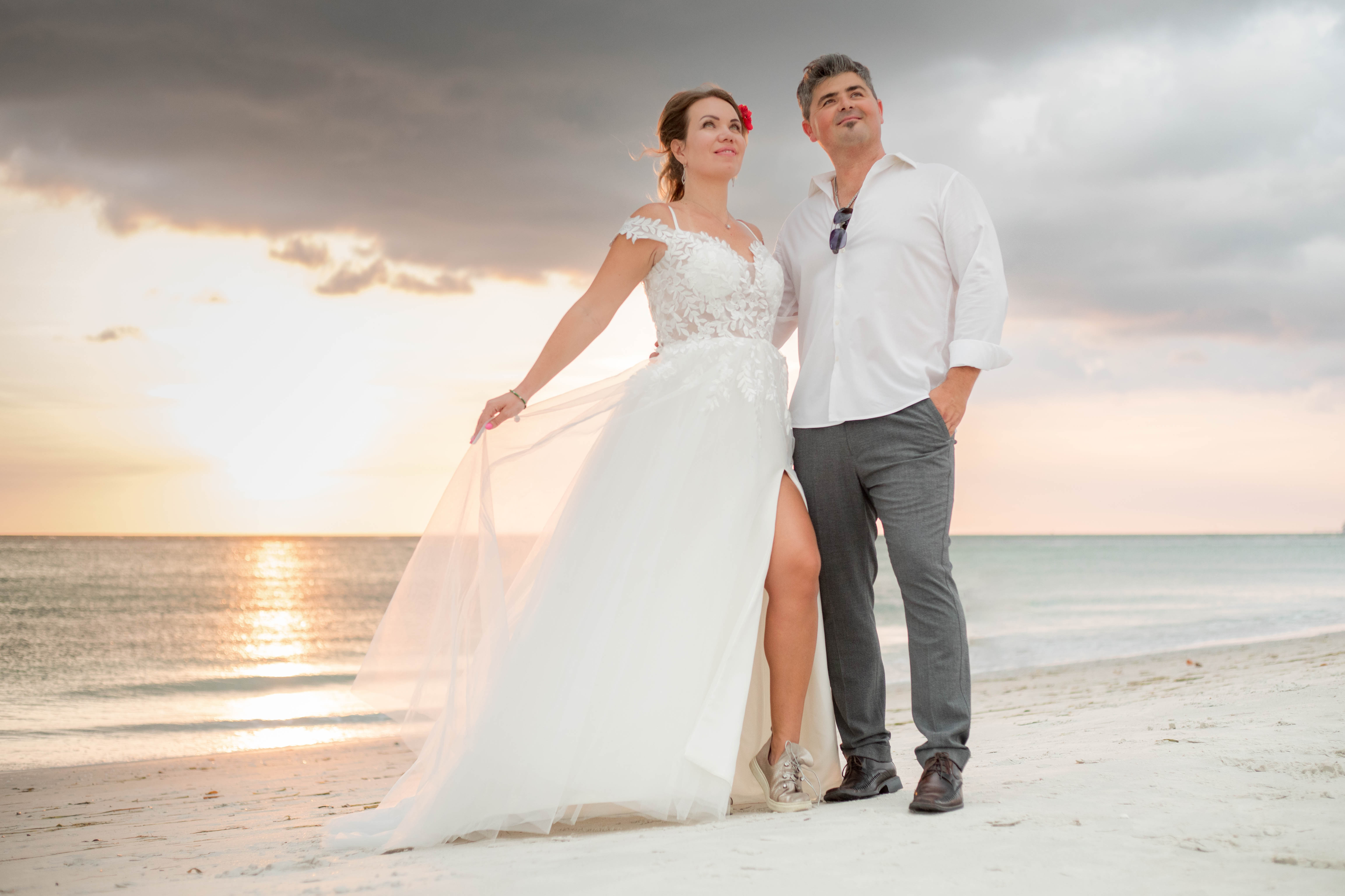 Sunset Elopement on Treasure Island, FL