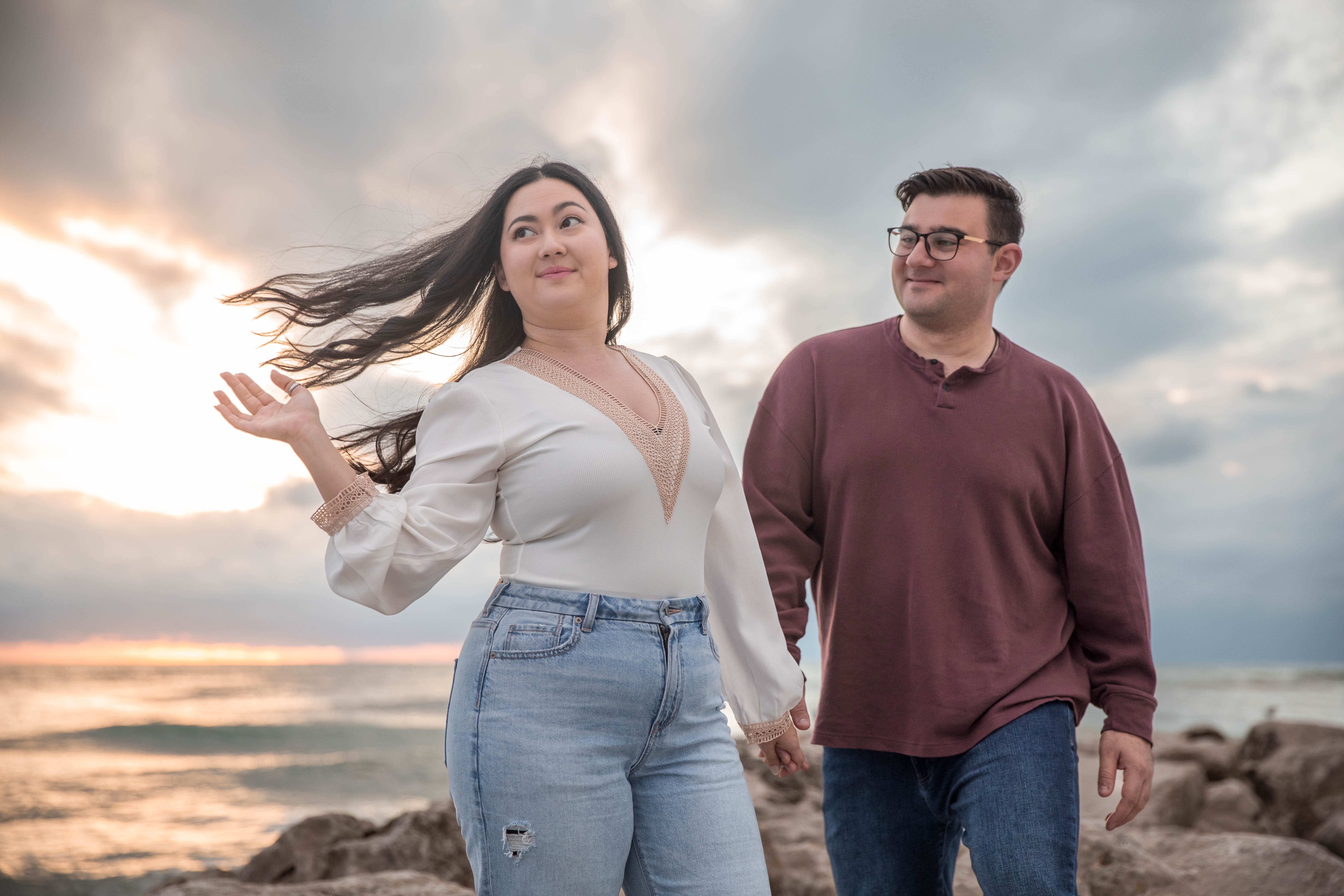 Out of Town Beach Engagement