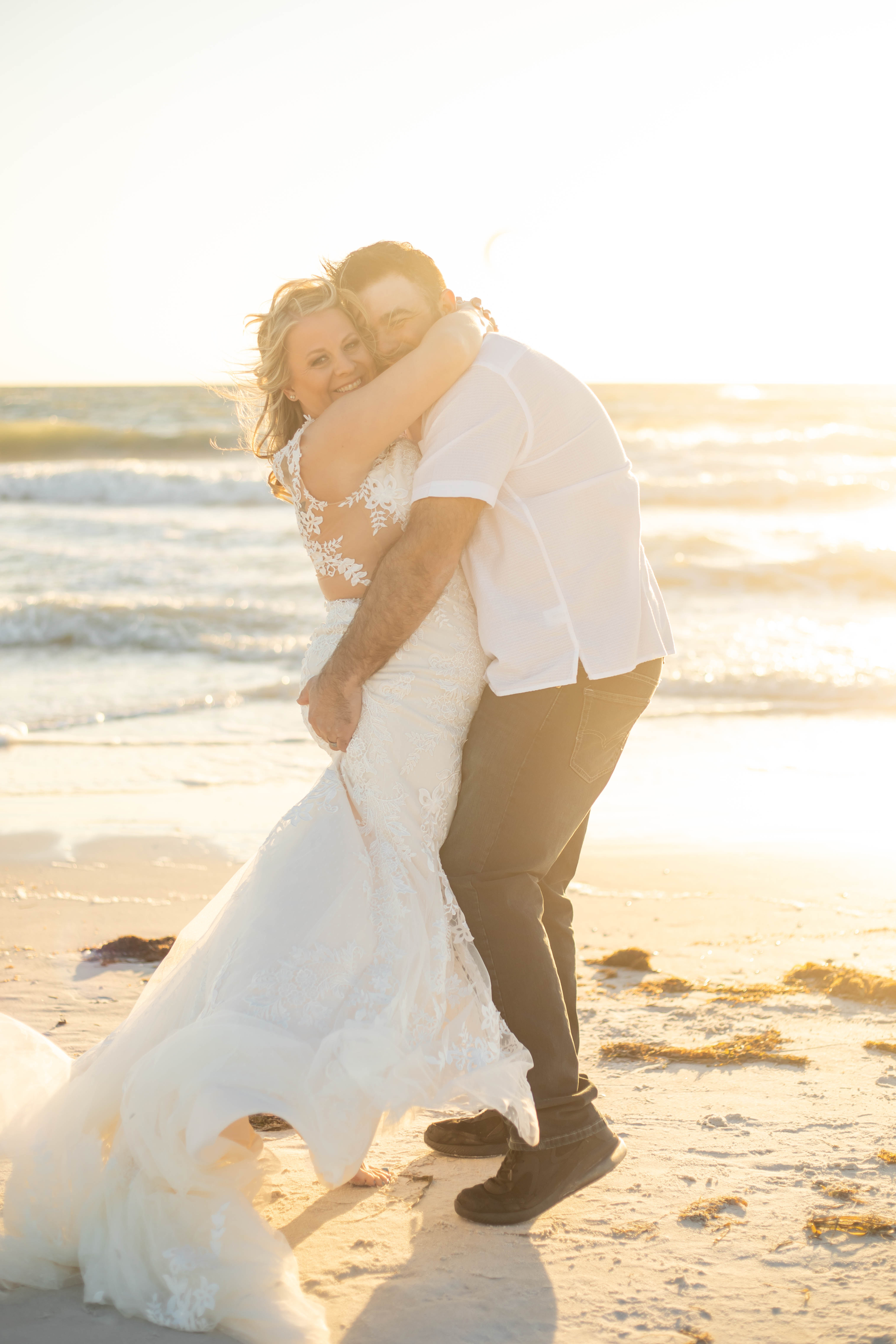 Florida Sunset Beach Elopement on Sand Key