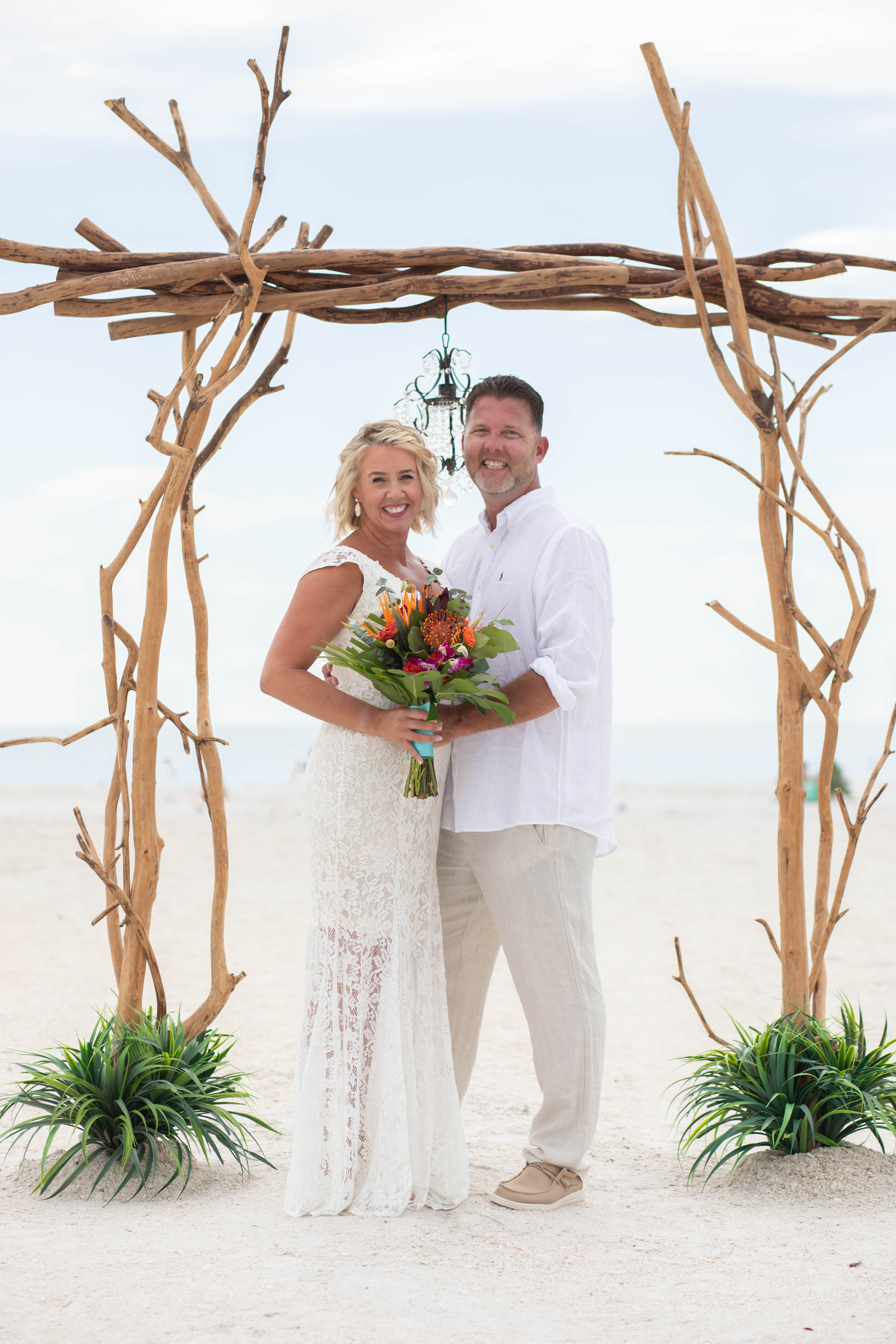 Destination Wedding at Sand Key Park, Florida